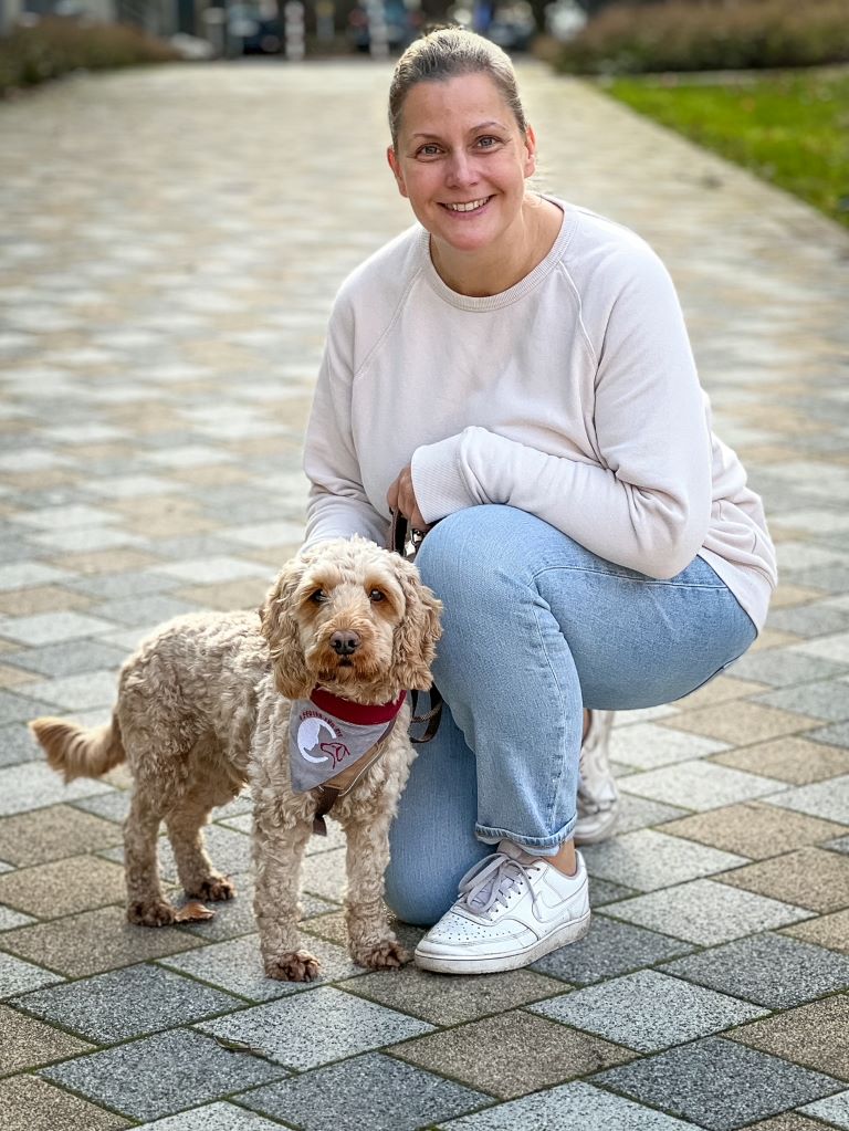 Birgit mit Fred 