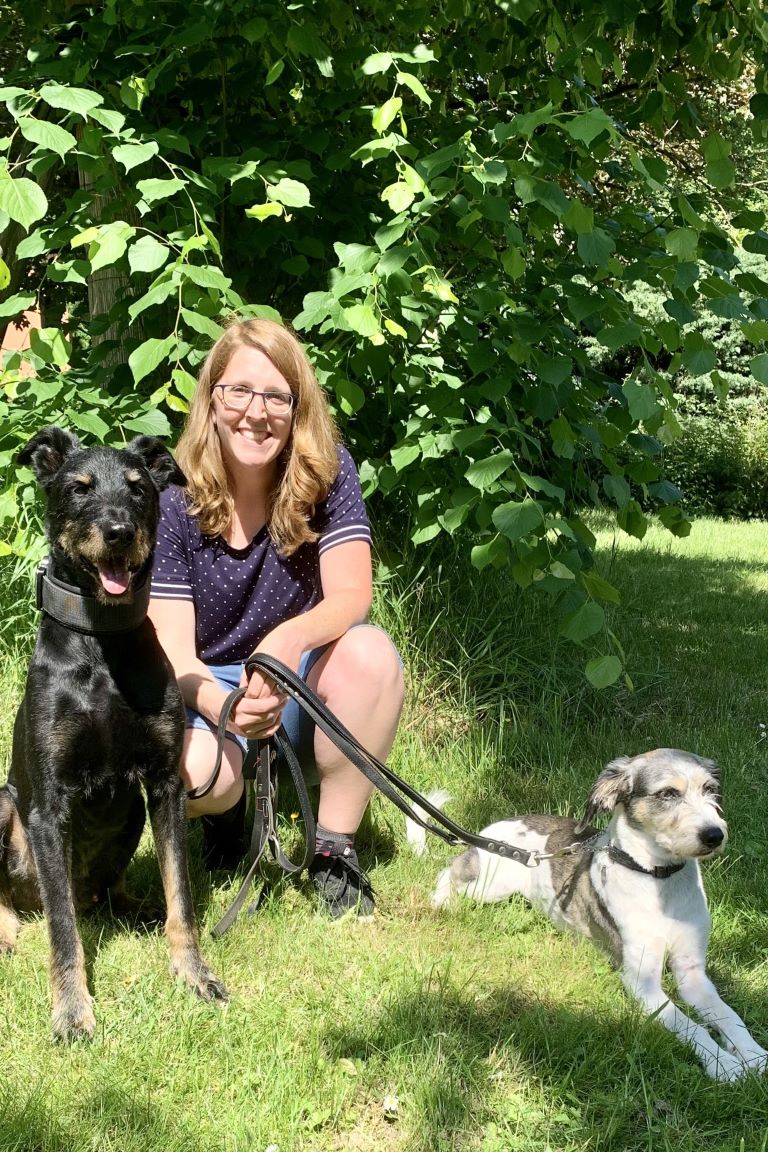 Linda mit Linus und Mila 