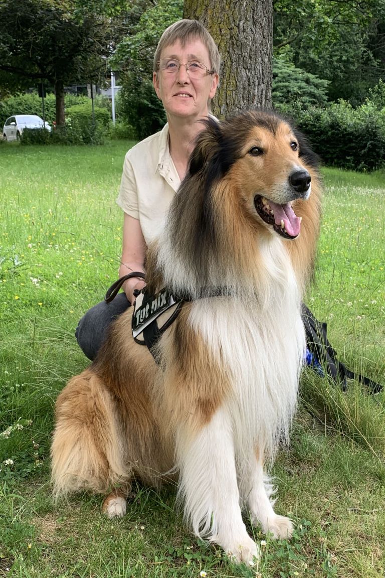 Sabine mit Elvis 