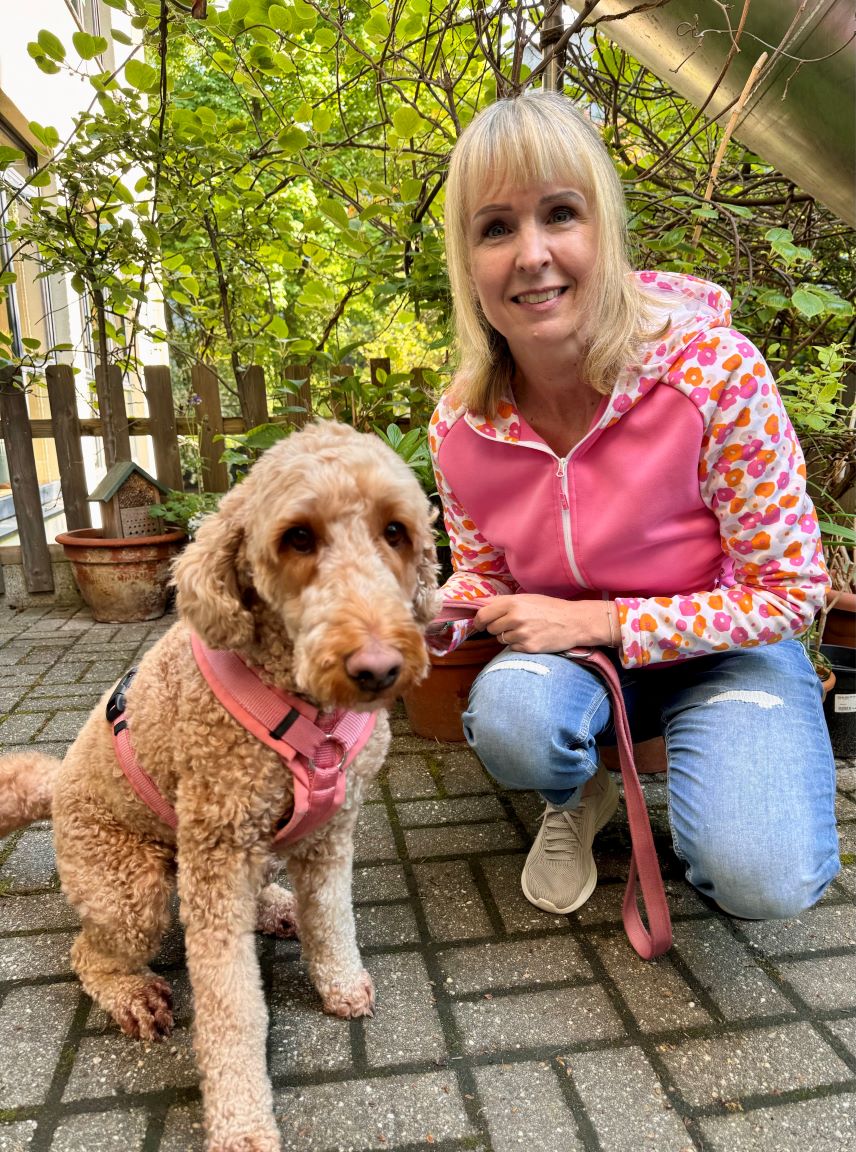 Andrea mit Charlie