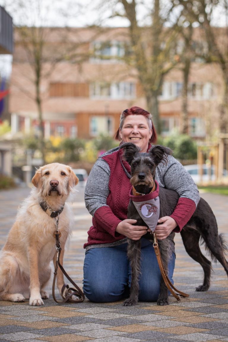 Marie mit Timmy und Struppi