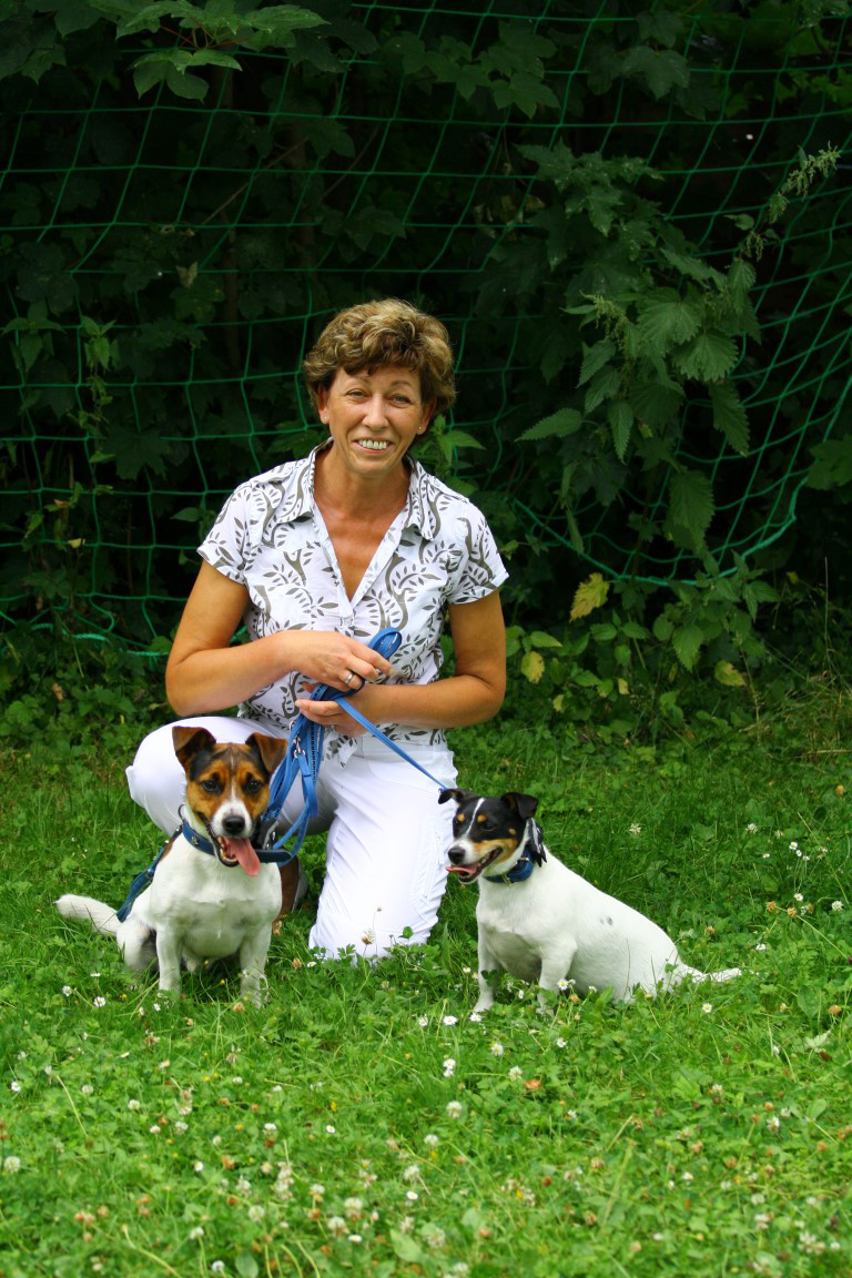 Gabi mit Lupo und Theo